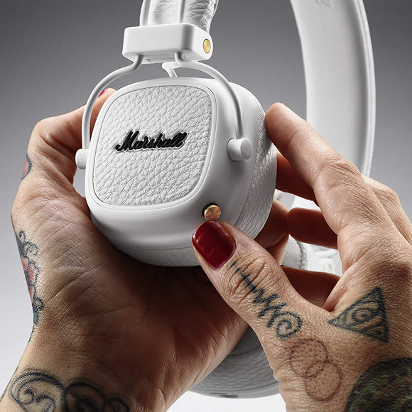 Marshall Major III Bluetooth Wireless On-Ear Headphones (White)