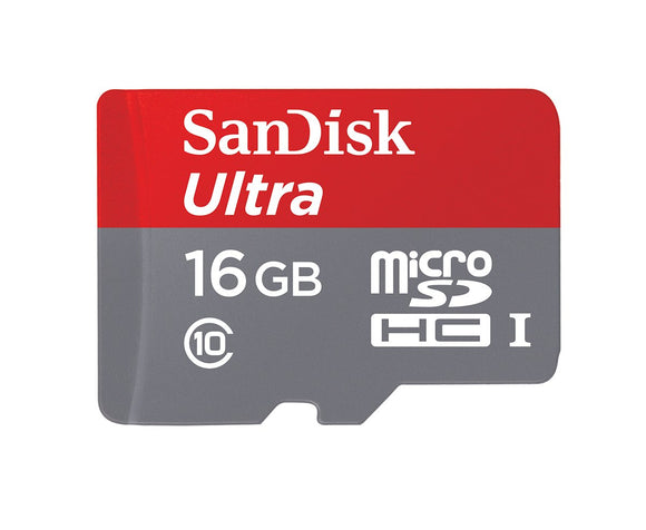 Sandisk Ultra microSDHC UHS-I 16GB Class 10 Memory Card
